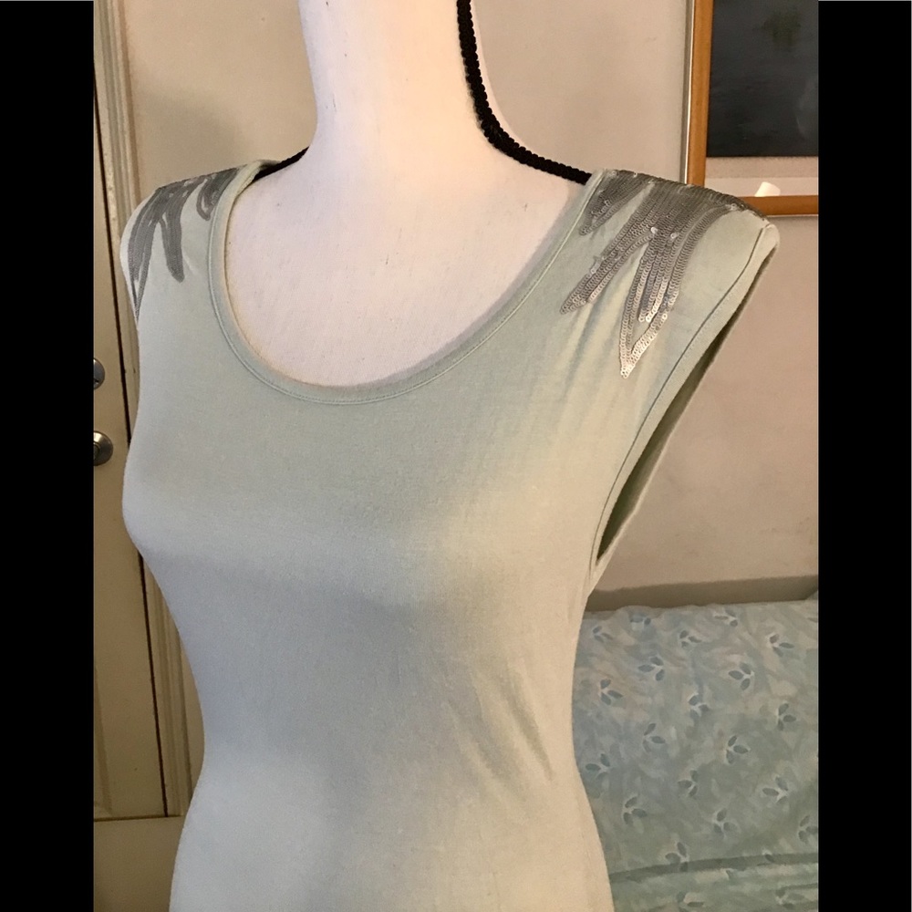 Imitz fitted dress with shiny app. S